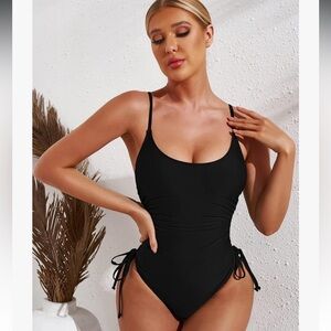 Yonique Black‎ One piece swimsuit NWT
